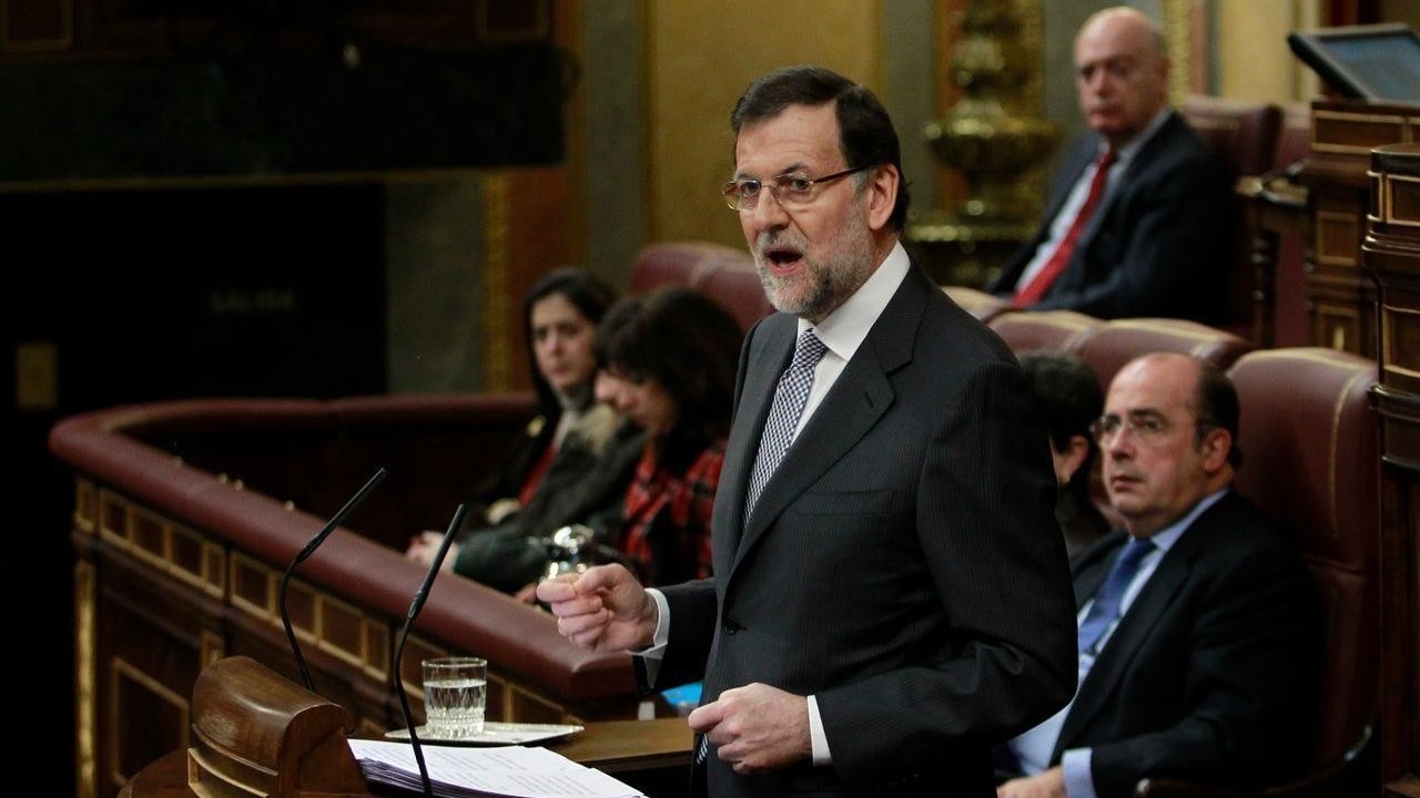Mariano Rajoy en el Congreso de los Diputados. 