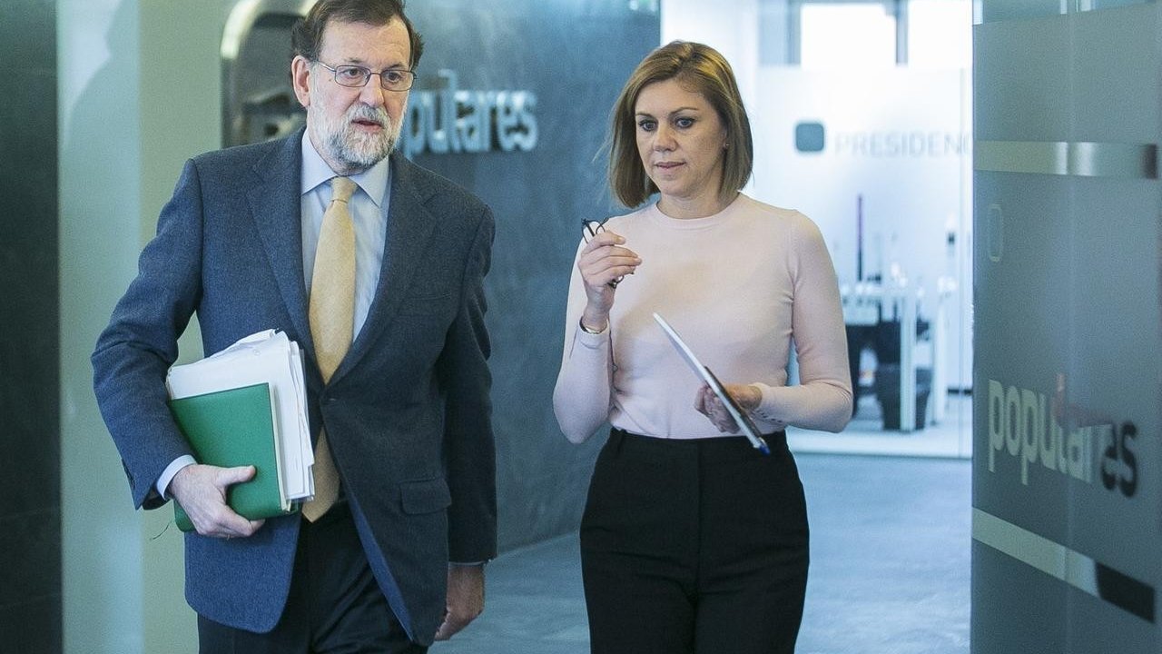 Mariano Rajoy y María Dolores de Cospedal.