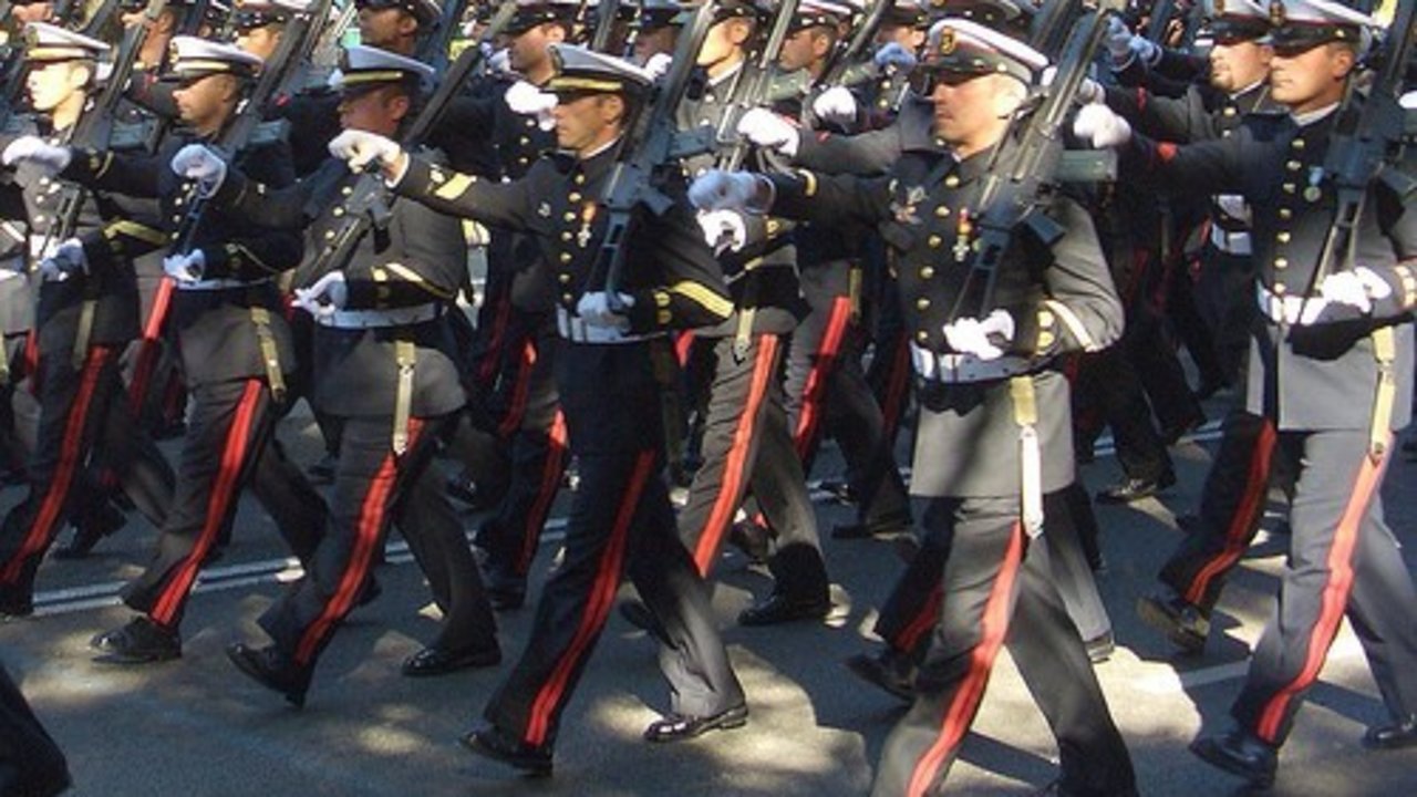 Desfile de Infantería de Marina.