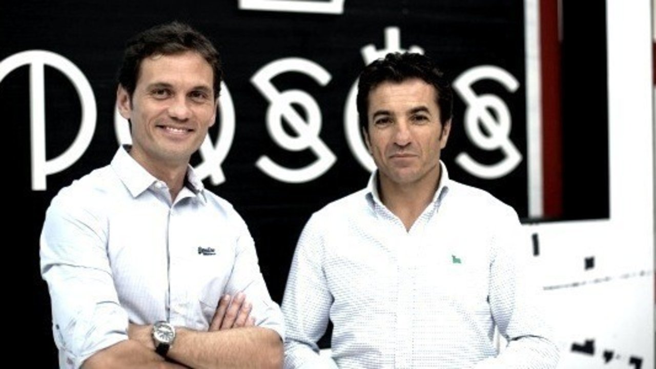 Marco Rocha y 'El fundi' en el plató de Toros TV