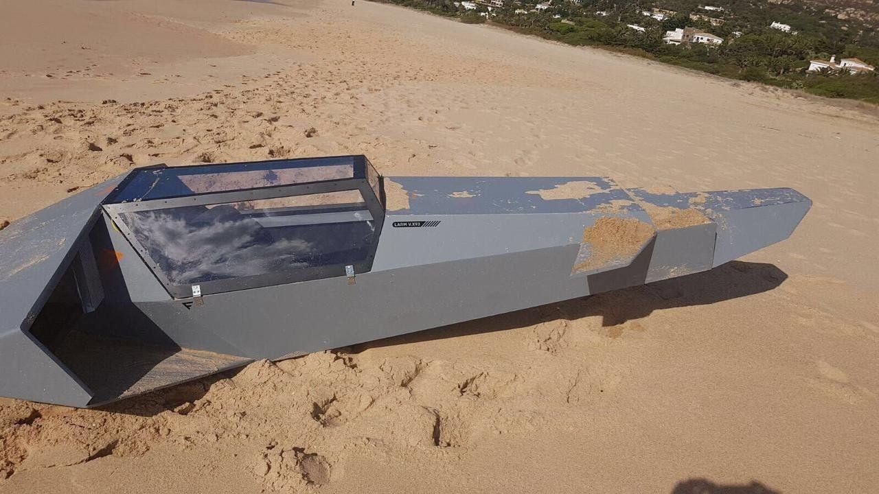 El extraño minisubmarino encontrado en Cádiz.