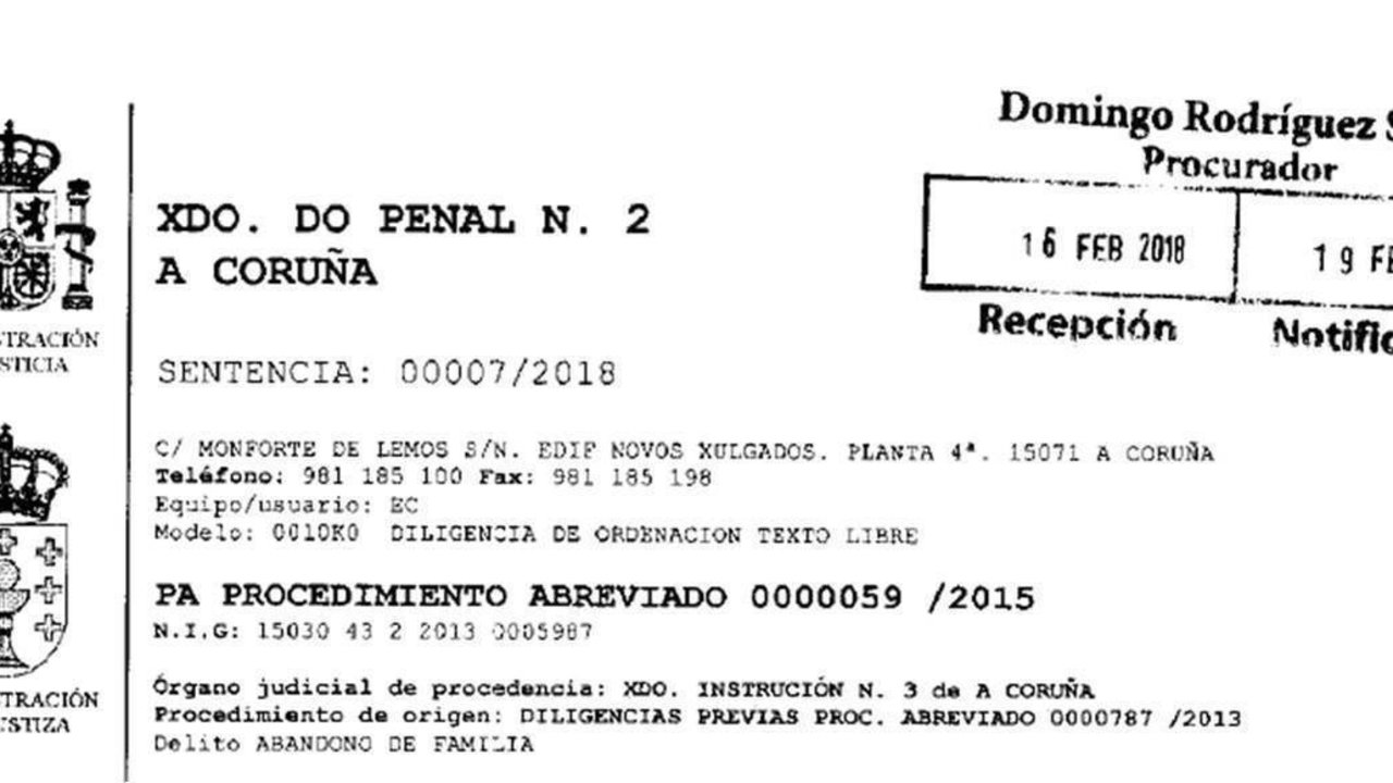 Sentencia 7/2018 del Juzgado de lo Penal número 2 de La Coruña.