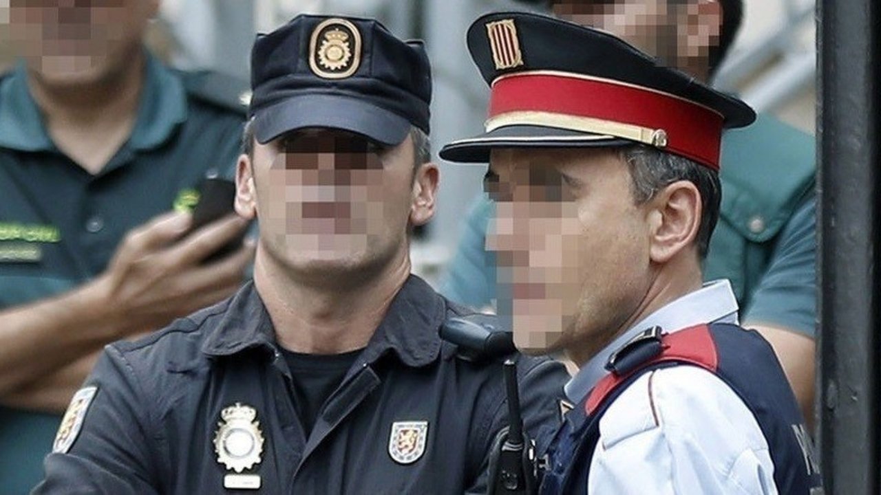 Agentes de la Policía Nacional, de la Guardia Civil y de los Mossos d&#39;Esquadra.