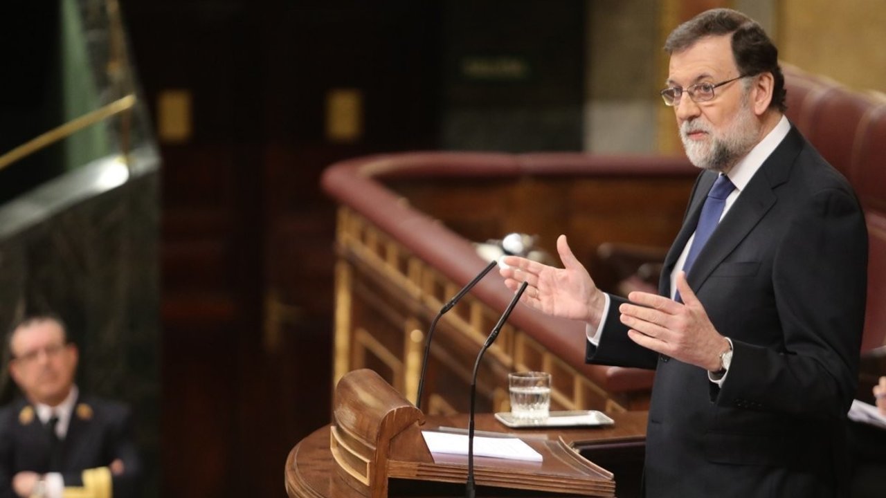 Mariano Rajoy comparece en el Congreso para hablar de las pensiones.