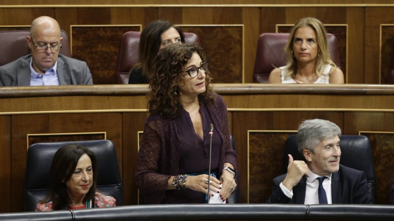 María Jesús Montero, en el Congreso.