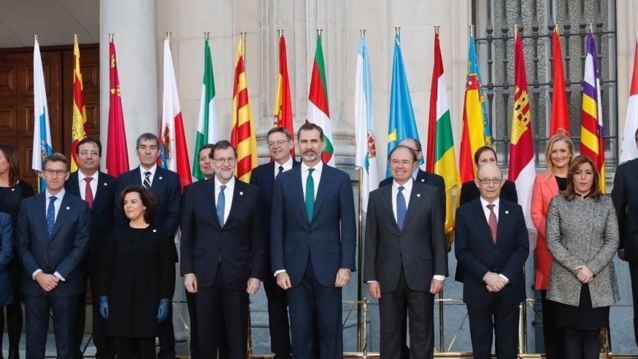 Conferencia de Presidentes autonómicos celebrada en el Senado en enero de 2017.