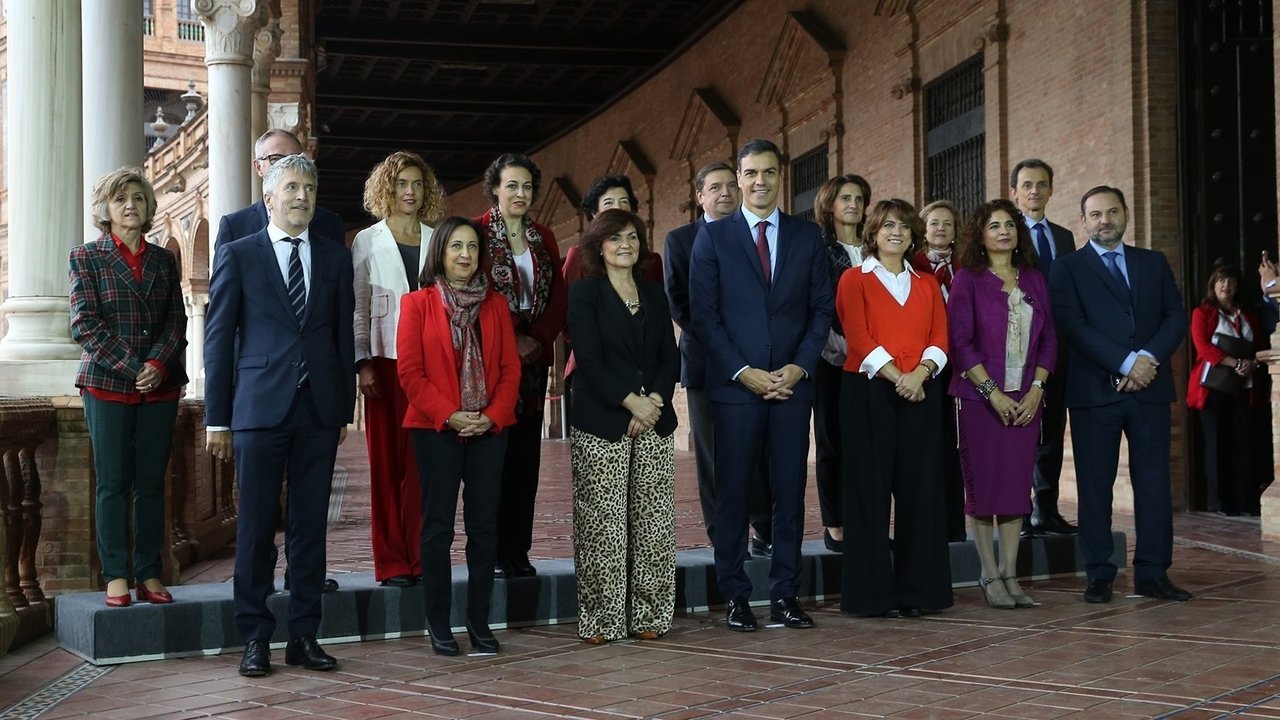 Fotografía del Consejo de Ministros celebrado en Sevilla.
