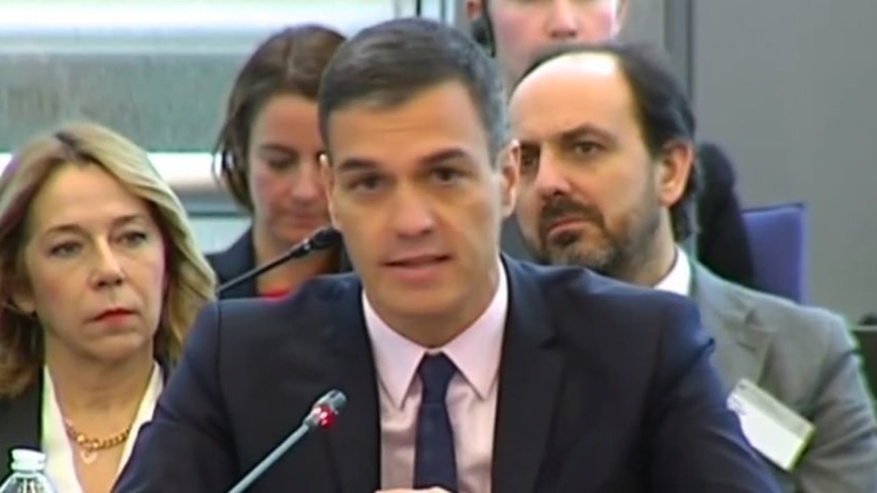 Pedro Sánchez, en el Consejo de Europa.
