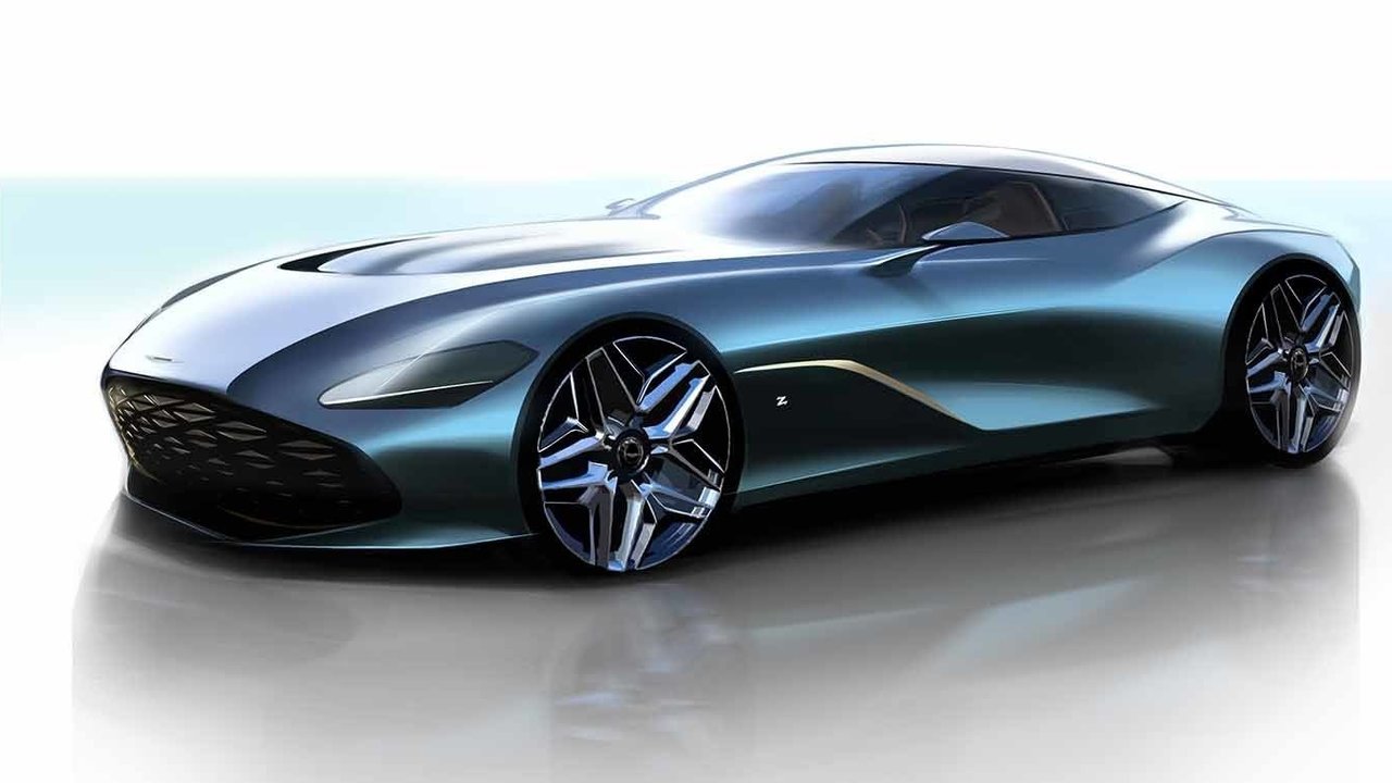 El largo morro del nuevo Aston Martin DBS GT Zagato también evoca al del impresionante Aston Martin Vulcan