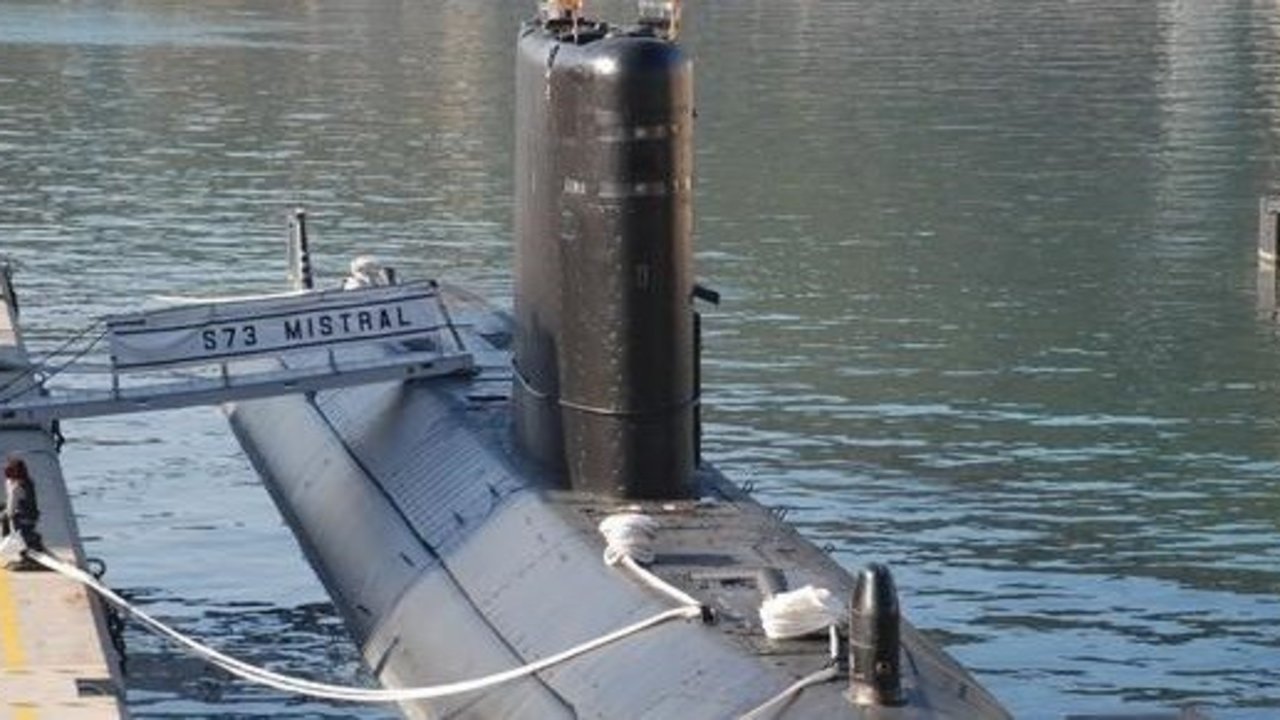 El submarino Mistral de la Armada española.