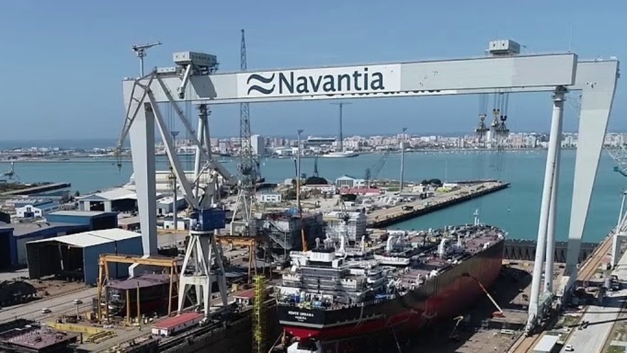 Astillero de Navantia de Puerto Real (Cádiz).