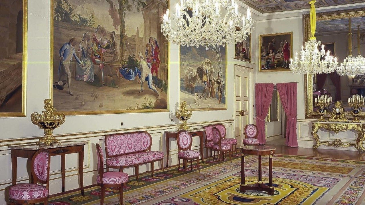 Interior del Palacio de El Pardo.