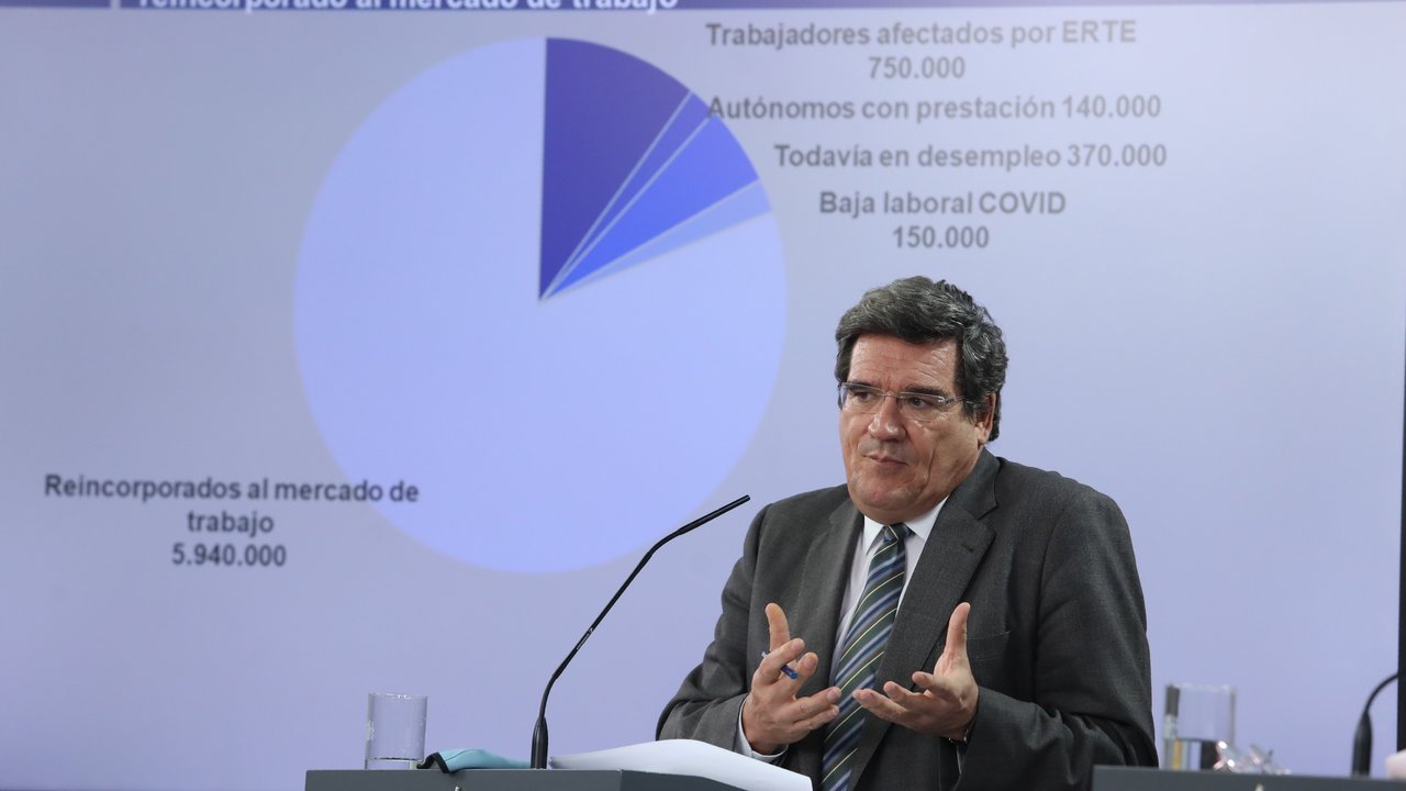 El ministro de Seguridad Social y Migraciones, José Luis Escrivá