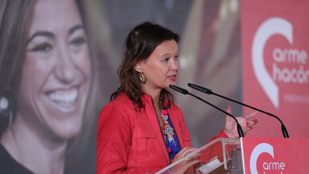 La exministra Leire Pajín en la entrega de premios Carme Chacón en Madrid a 4 de octubre de 2019 / EP