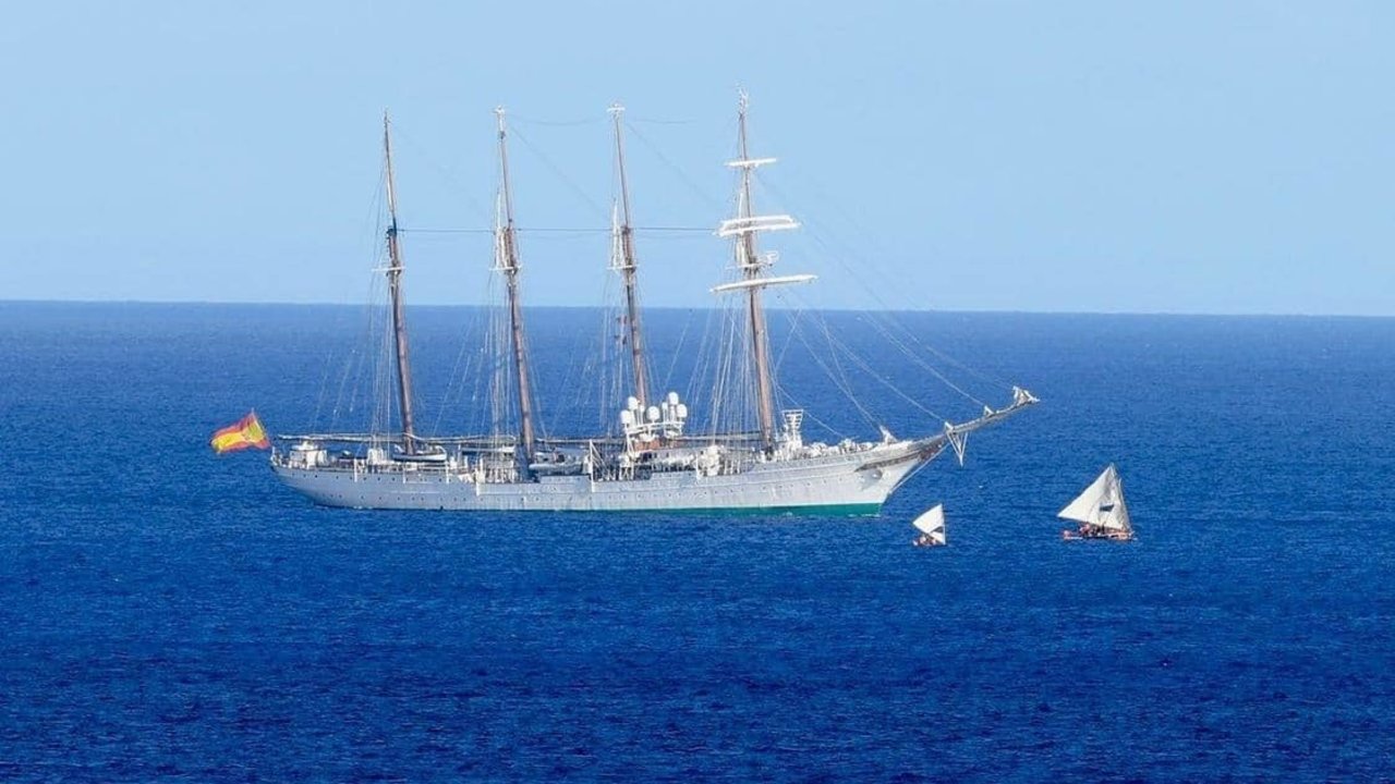 Elcano llega a la isla de Guam.