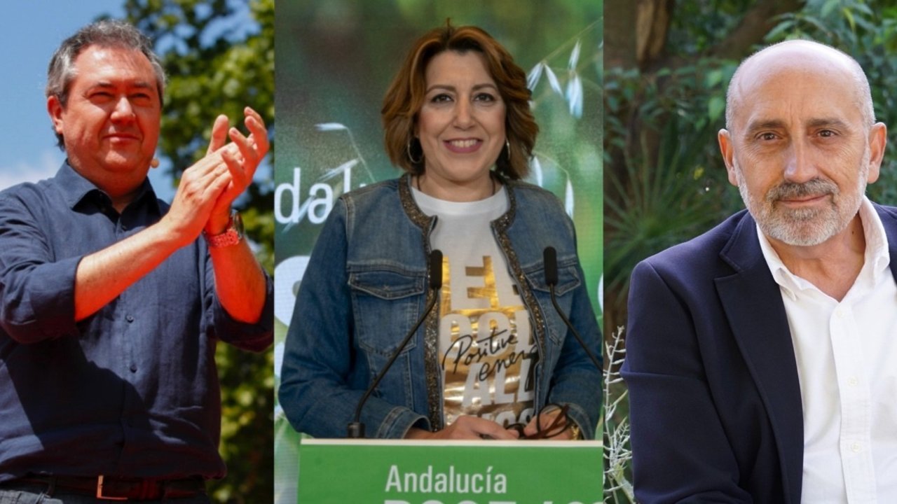 Candidatos a las primarias andaluzas del PSOE-A