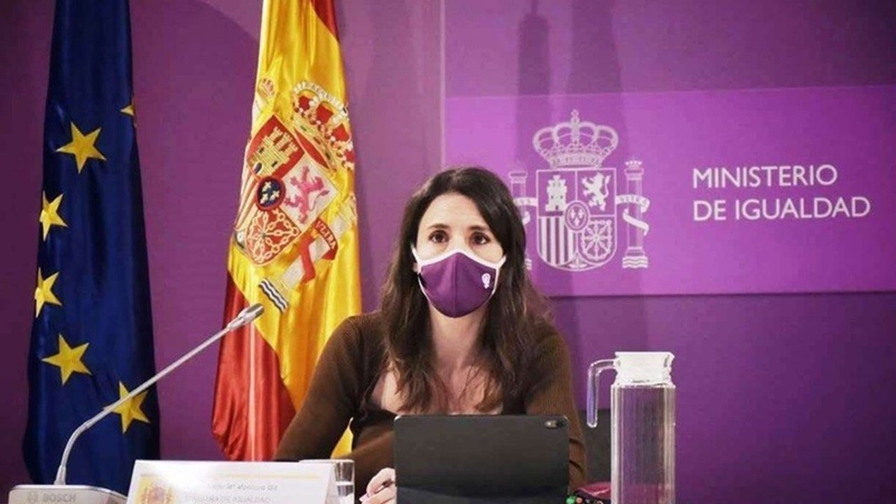 Irene Montero, en un acto del Ministerio de Igualdad.
