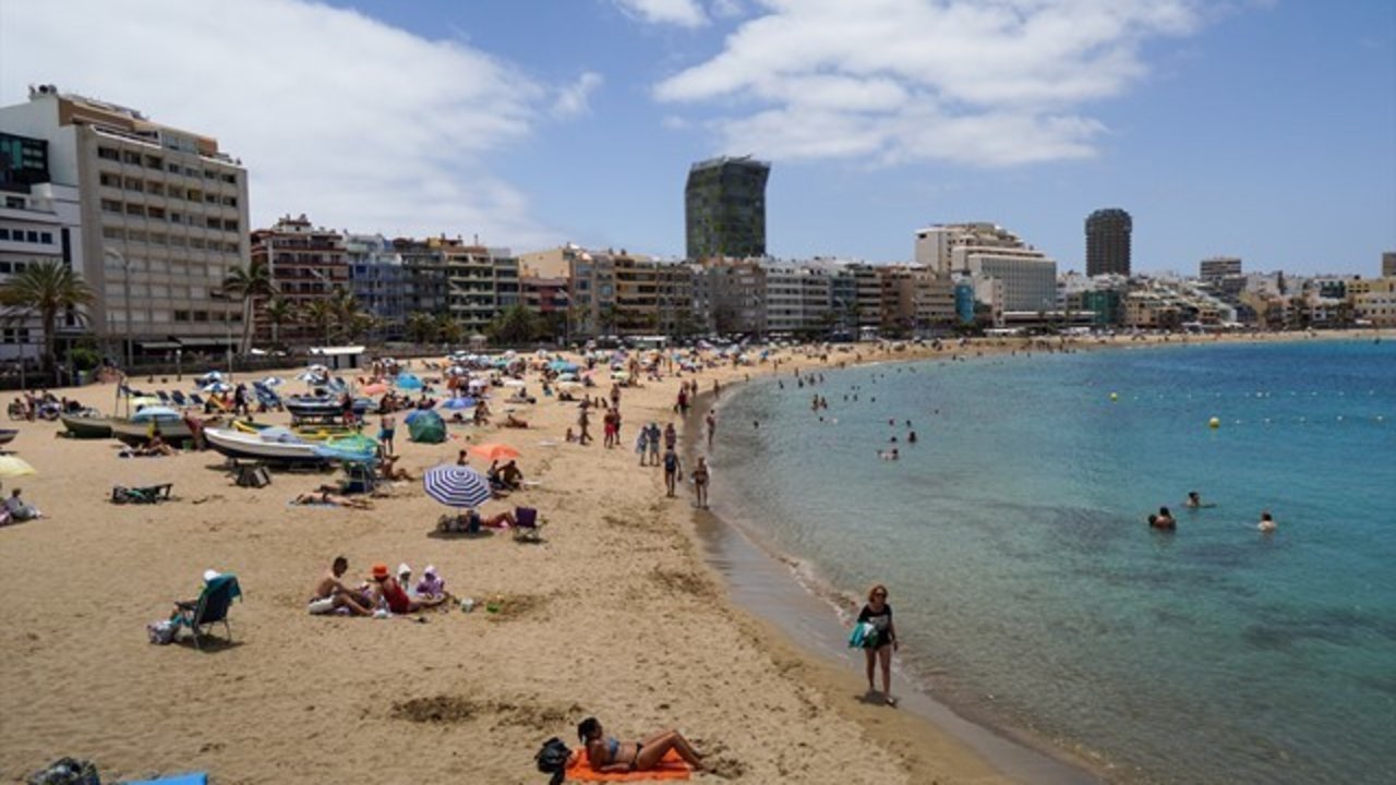Una playa de Gran Canaria.