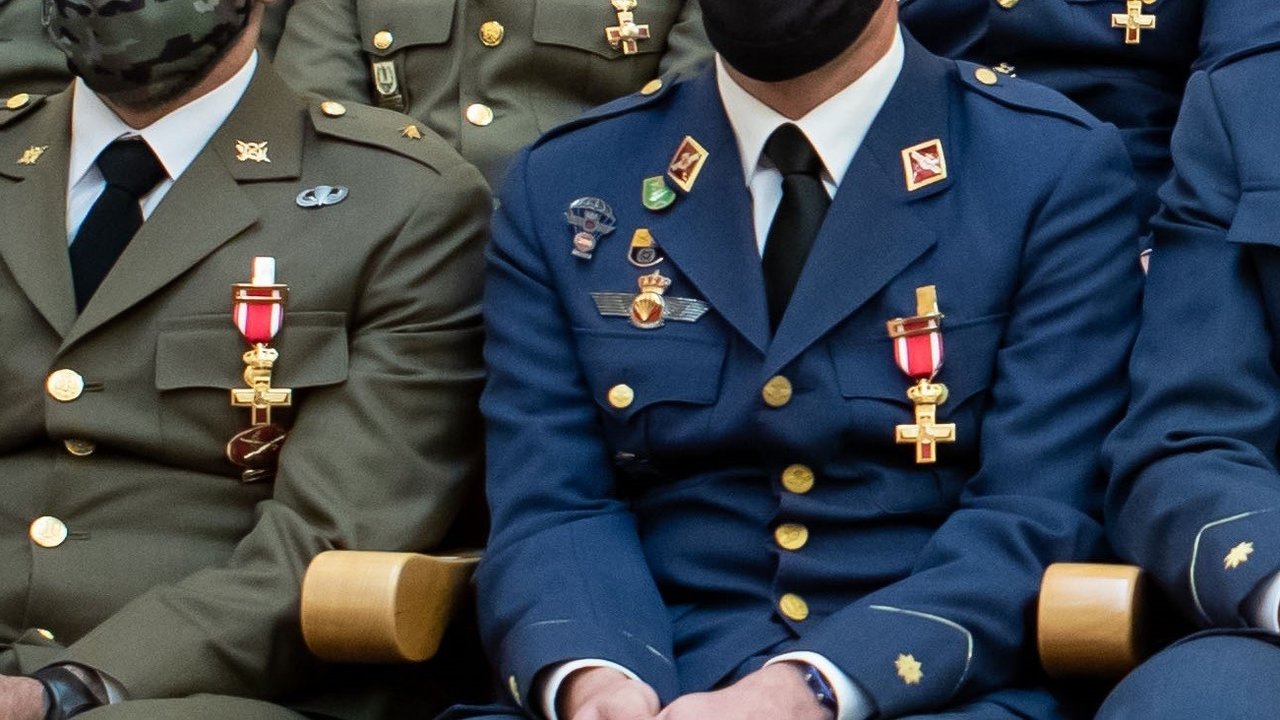 Militares condecorados por la evacuación de Kabul (Foto: Ricardo Pérez/MDE).