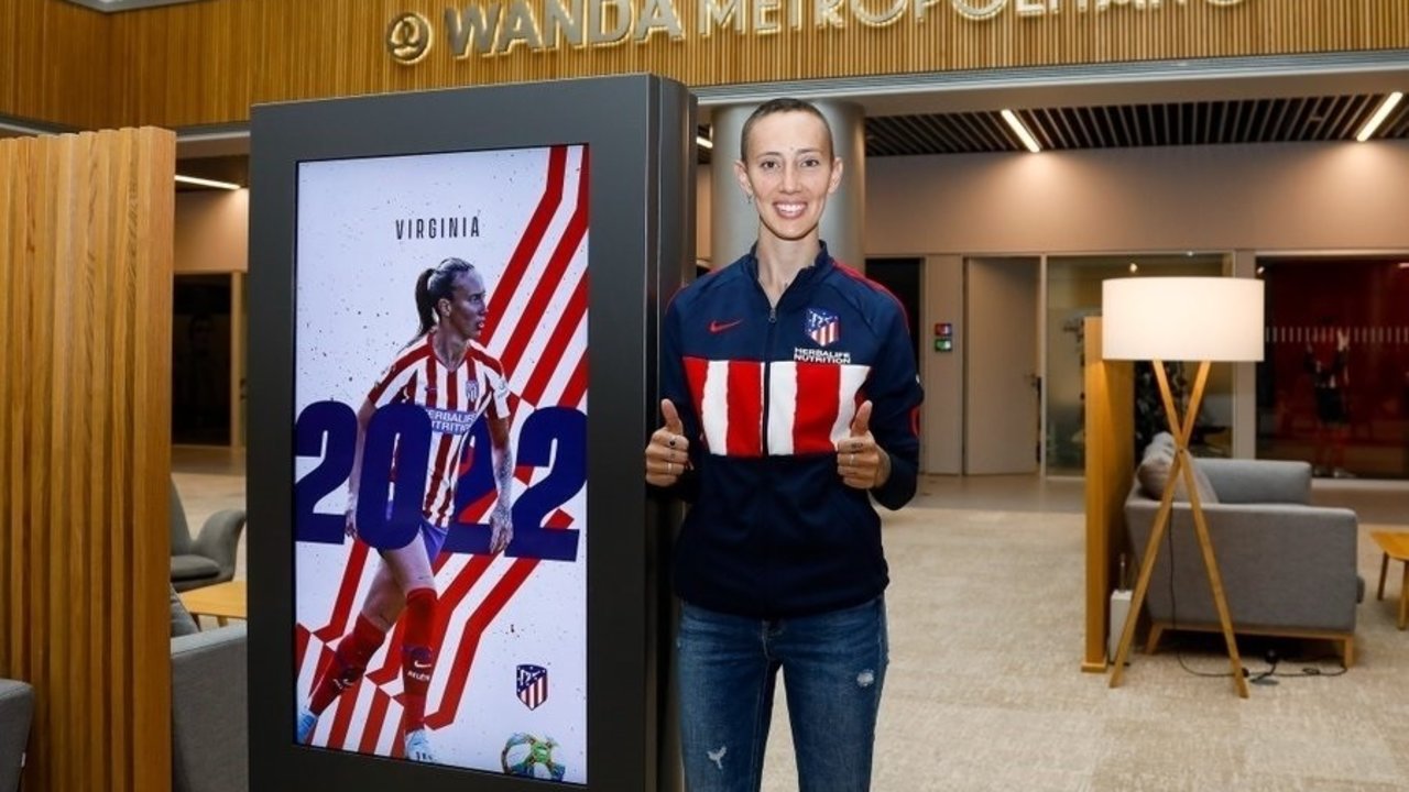 Virginia Torrecilla, jugadora del Atlético de Madrid
