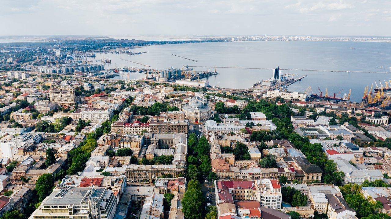 Vista aérea de Odesa.