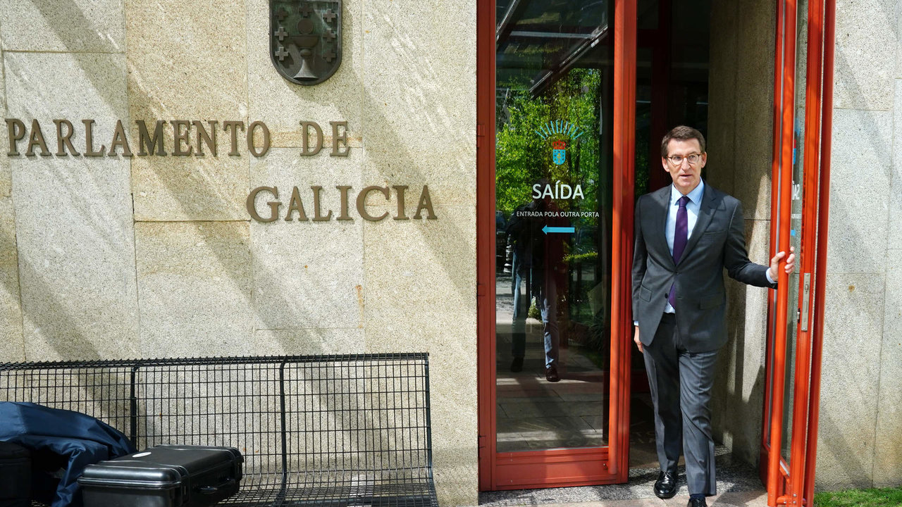 Feijóo y Tellado nombrados senadores y Feijóo se va del Parlamento de Galicia