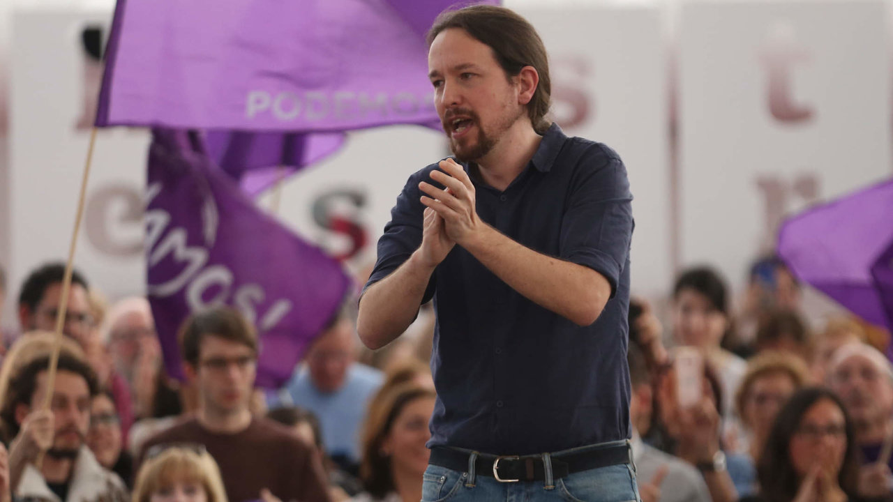 Photogenic/Miguel Ángel Santos. Valladolid 26/4/2019.
Acto de campaña de Unidas Podemos en La Cúpula del Milenio de Valladolid, con la presencia de su Secretario General de Unidas Podemos. 
