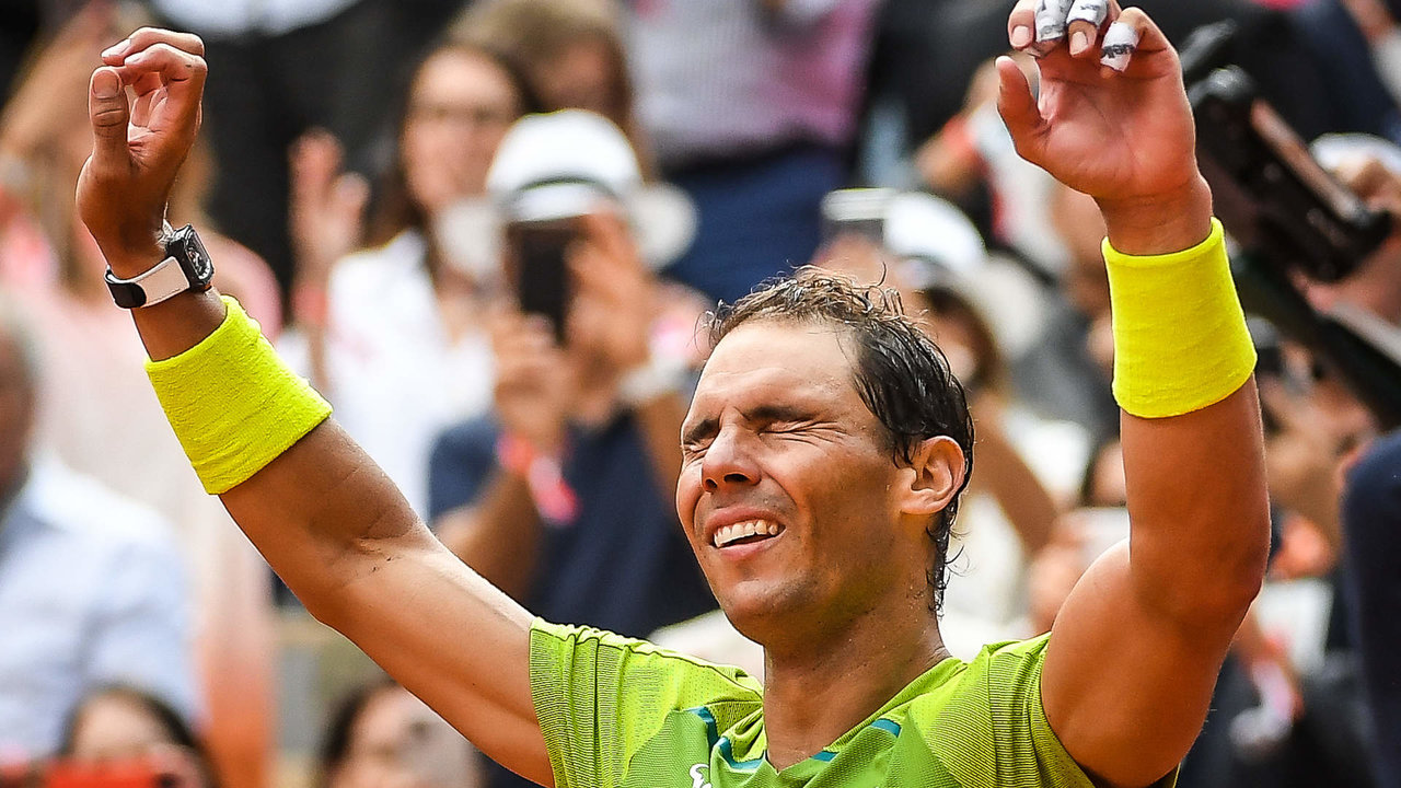 Rafa Nadal celebra su victoria en la final de Roland Garros.