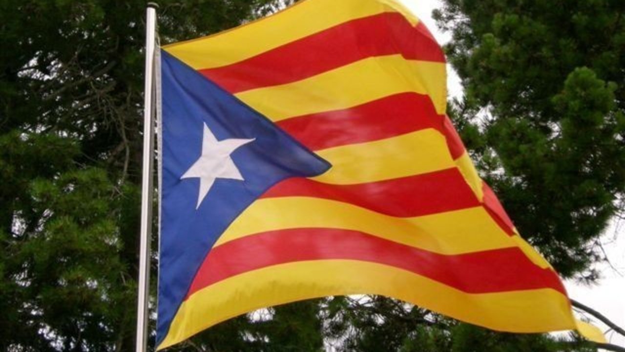 Estelada independentista catalana.