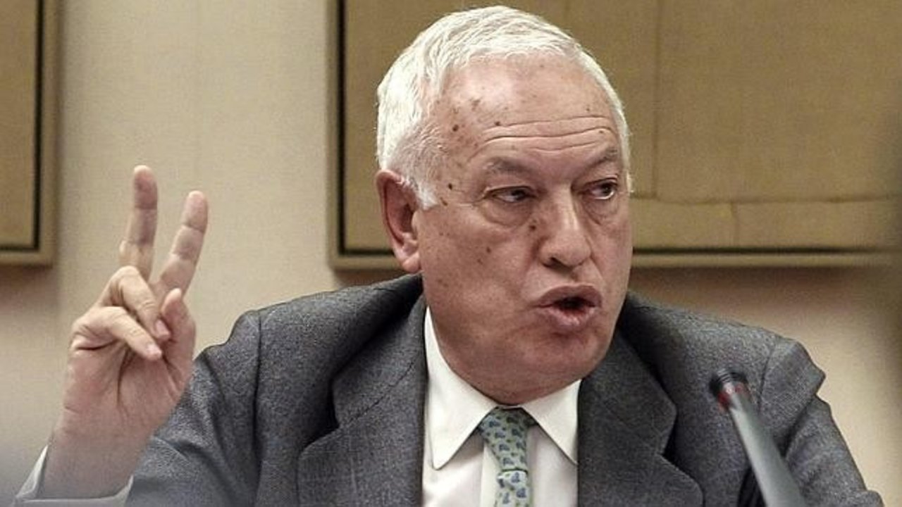 José Manuel García-Margallo, durante una entrevista en Exteriores.