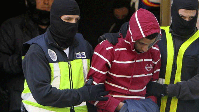 Detención de un sospechoso yihadista en Zaragoza, en 2013.