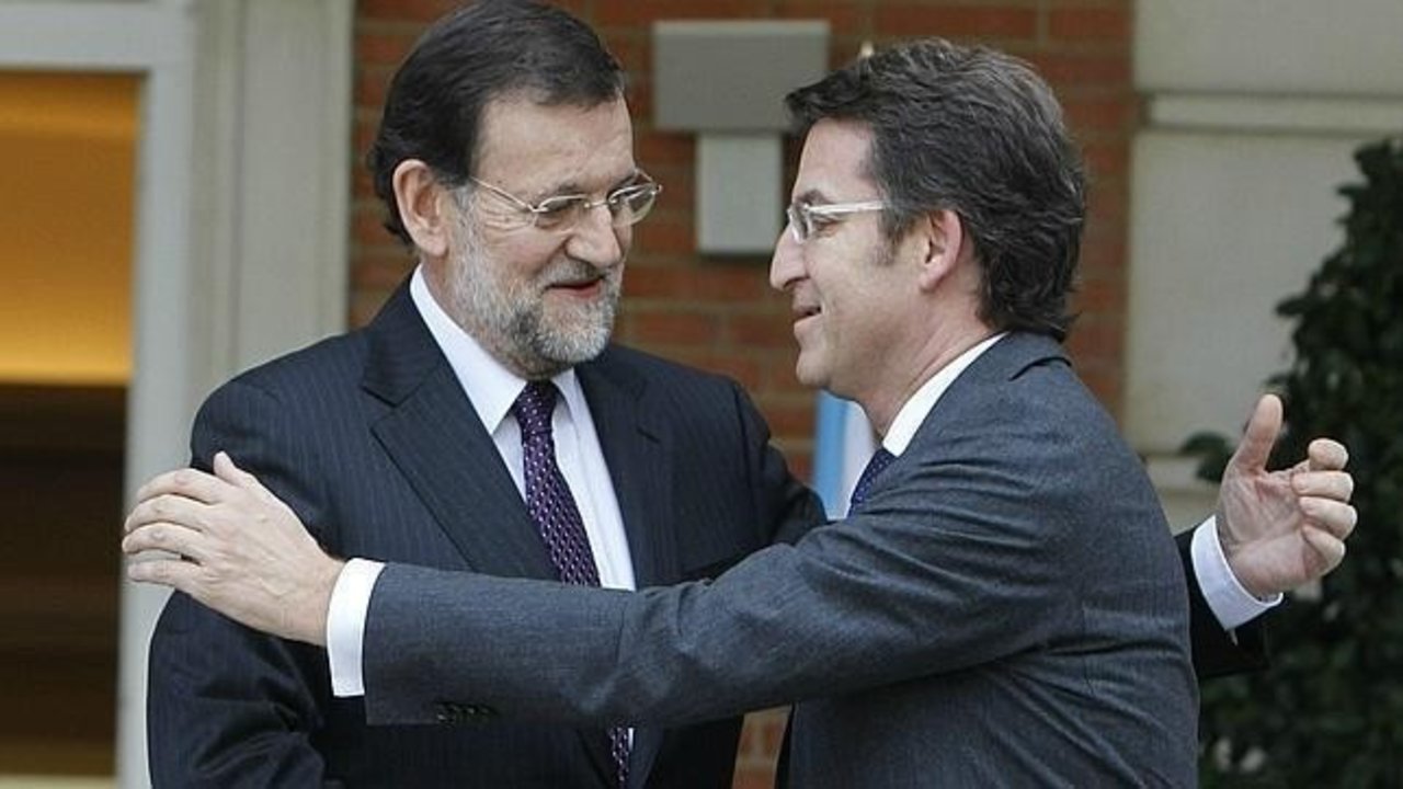 Mariano Rajoy y Alberto Núñez Feijoo.