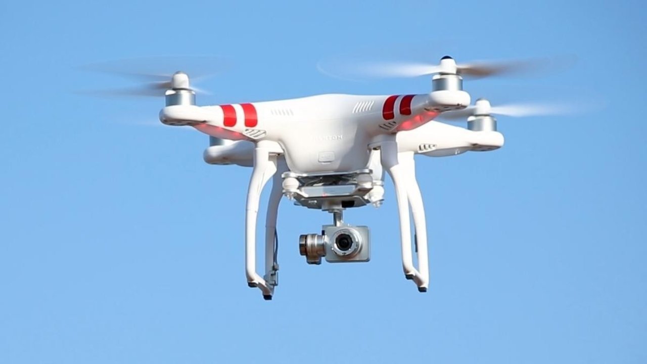 Dron con cámara integrada.