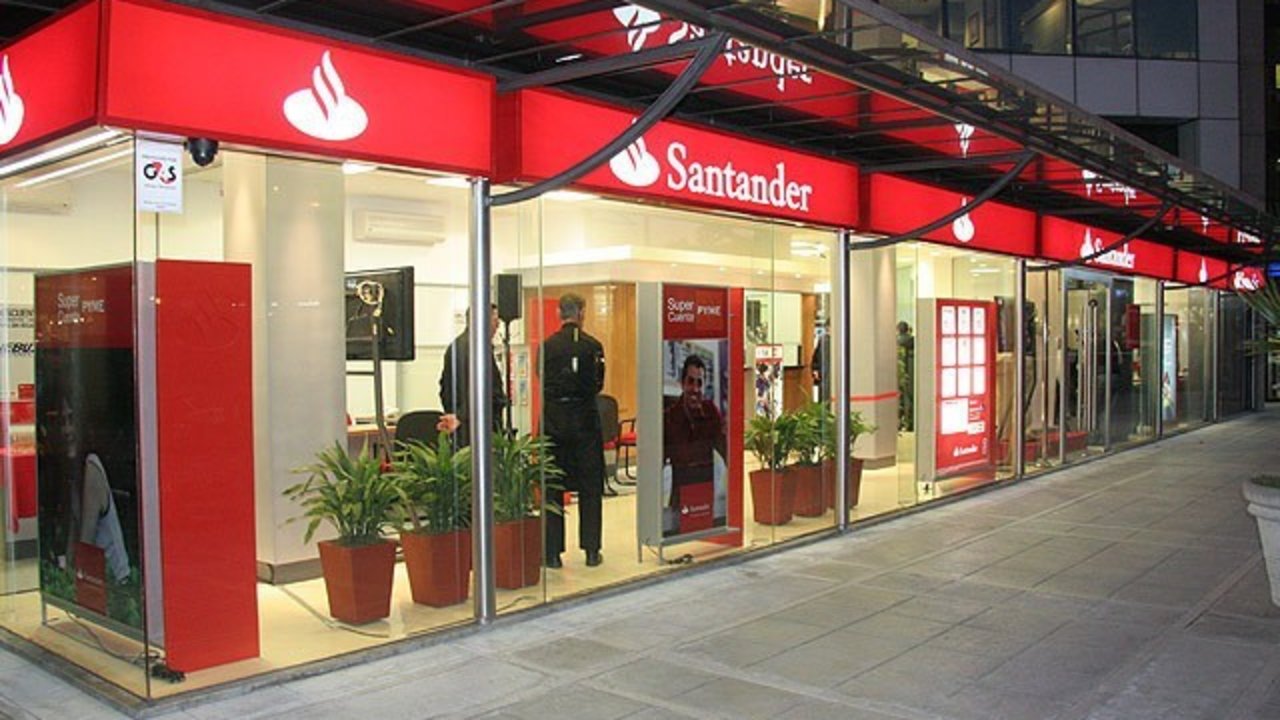 Oficina del Banco Santander.