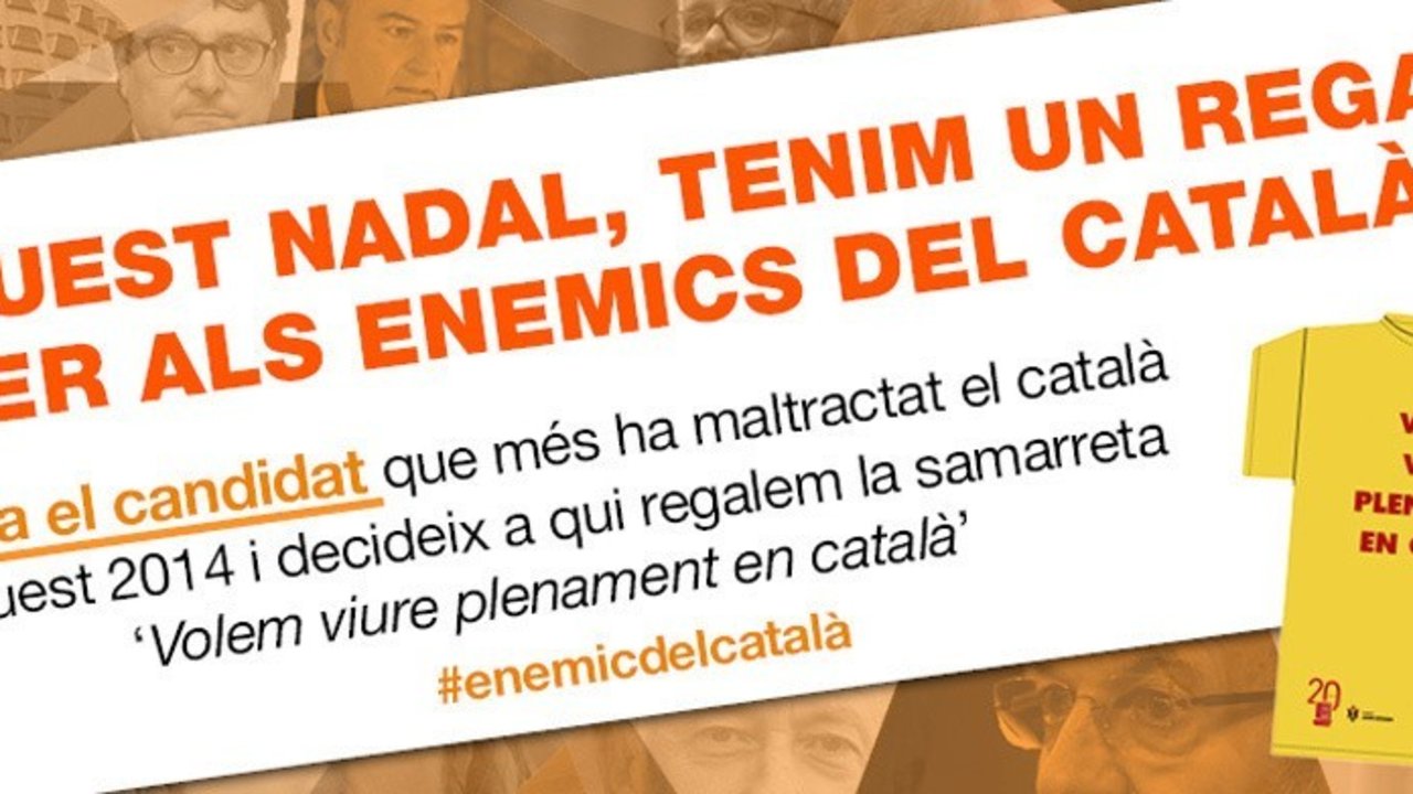 Página web para elegir al "enemigo del catalán 2014".