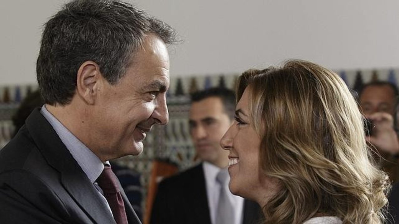 José Luis Rodríguez Zapatero y Susana Díaz.