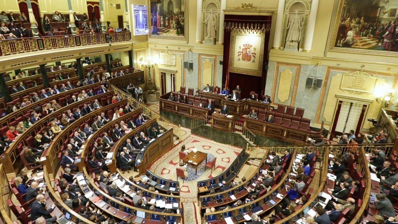 Vista del hemiciclo del Congreso de los Diputados en el Debate del Estado de la Nación.