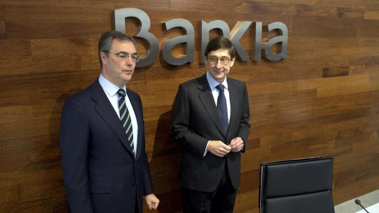 José Sevilla, consejero delegado de Bankia, y José Ignacio Goirigolzarri, presidente.