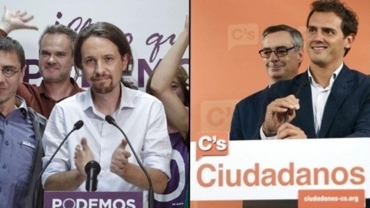 Pablo Iglesias y Albert Rivera, líderes de Podemos y Ciudadanos.