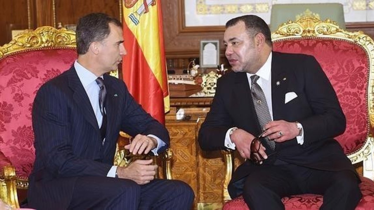 Los reyes de España y Marruecos.