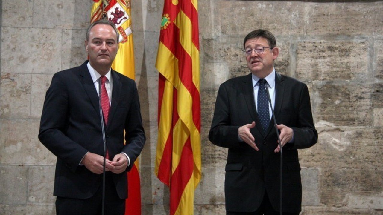 Alberto Fabra y Ximo Puig.