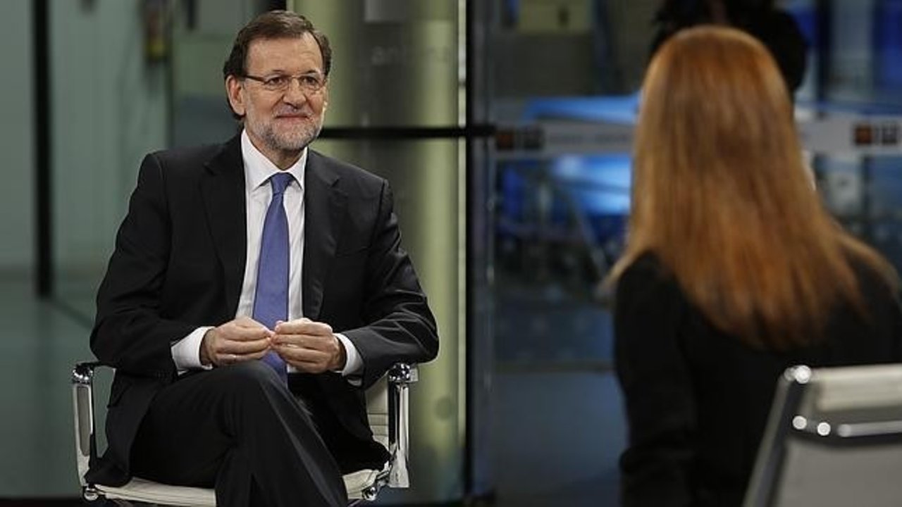Rajoy entrevistado en Antena 3.