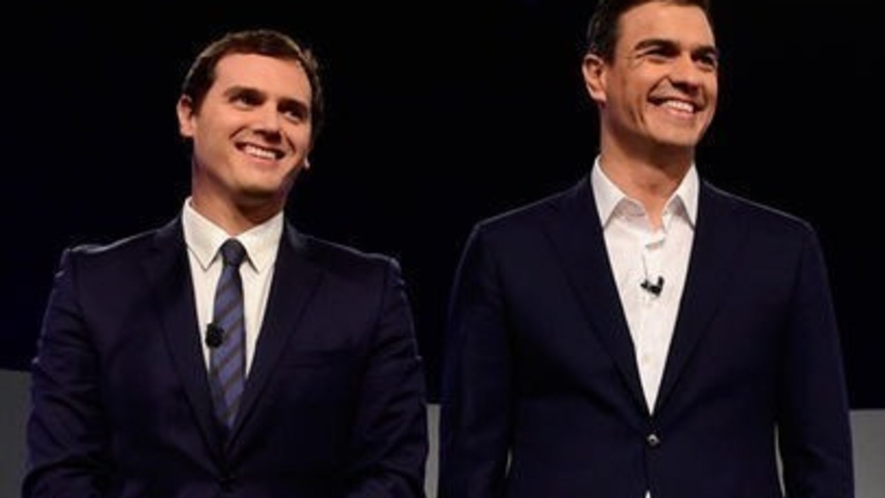 Pedro Sánchez y Albert Rivera en el debate organizado por 'El País'. 