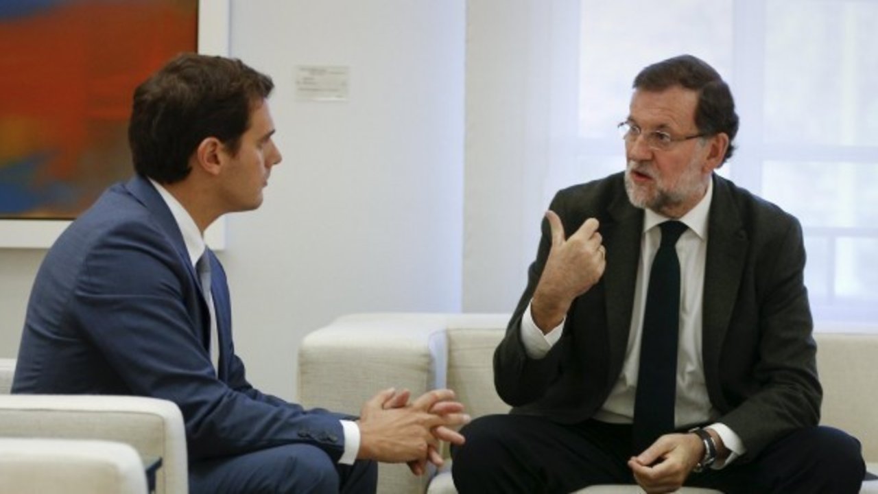 Albert Rivera y Mariano Rajoy.