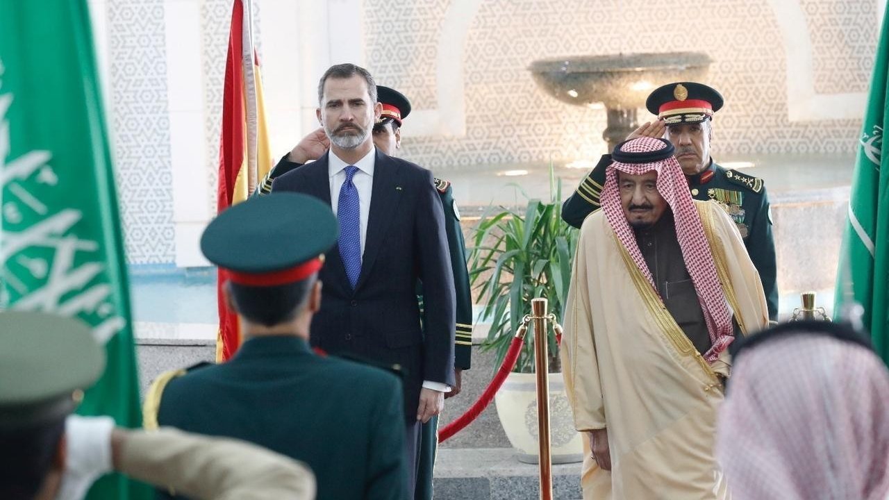 El rey Felipe VI en su viaje a Arabia Saudí.