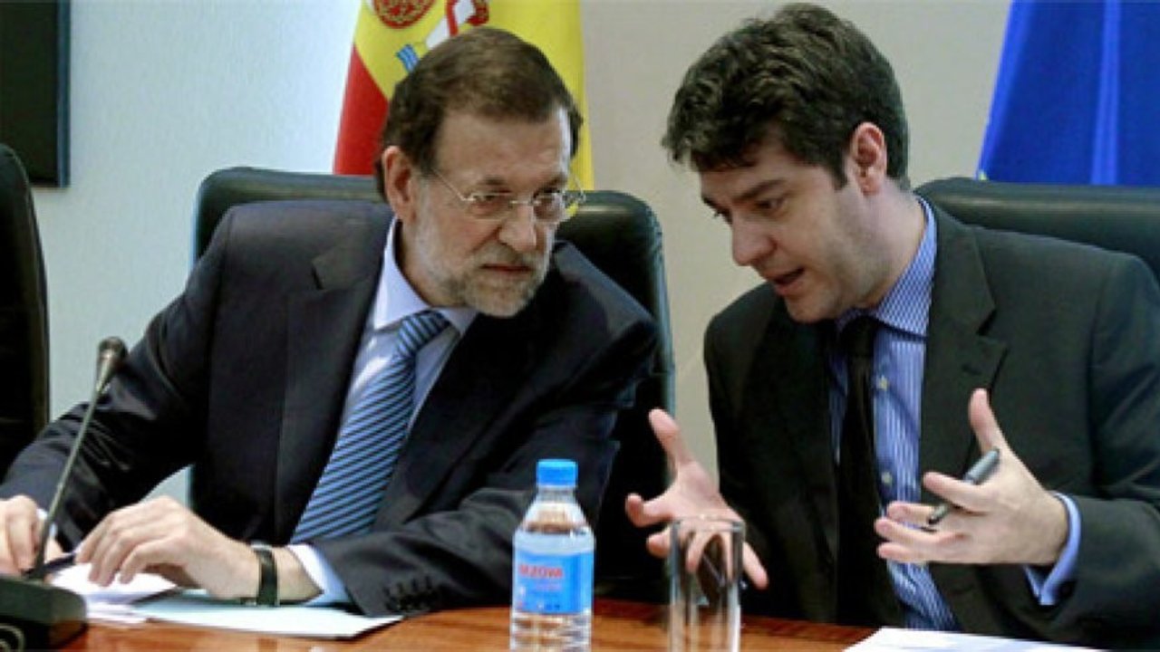 Mariano Rajoy y Álvaro Nadal. 