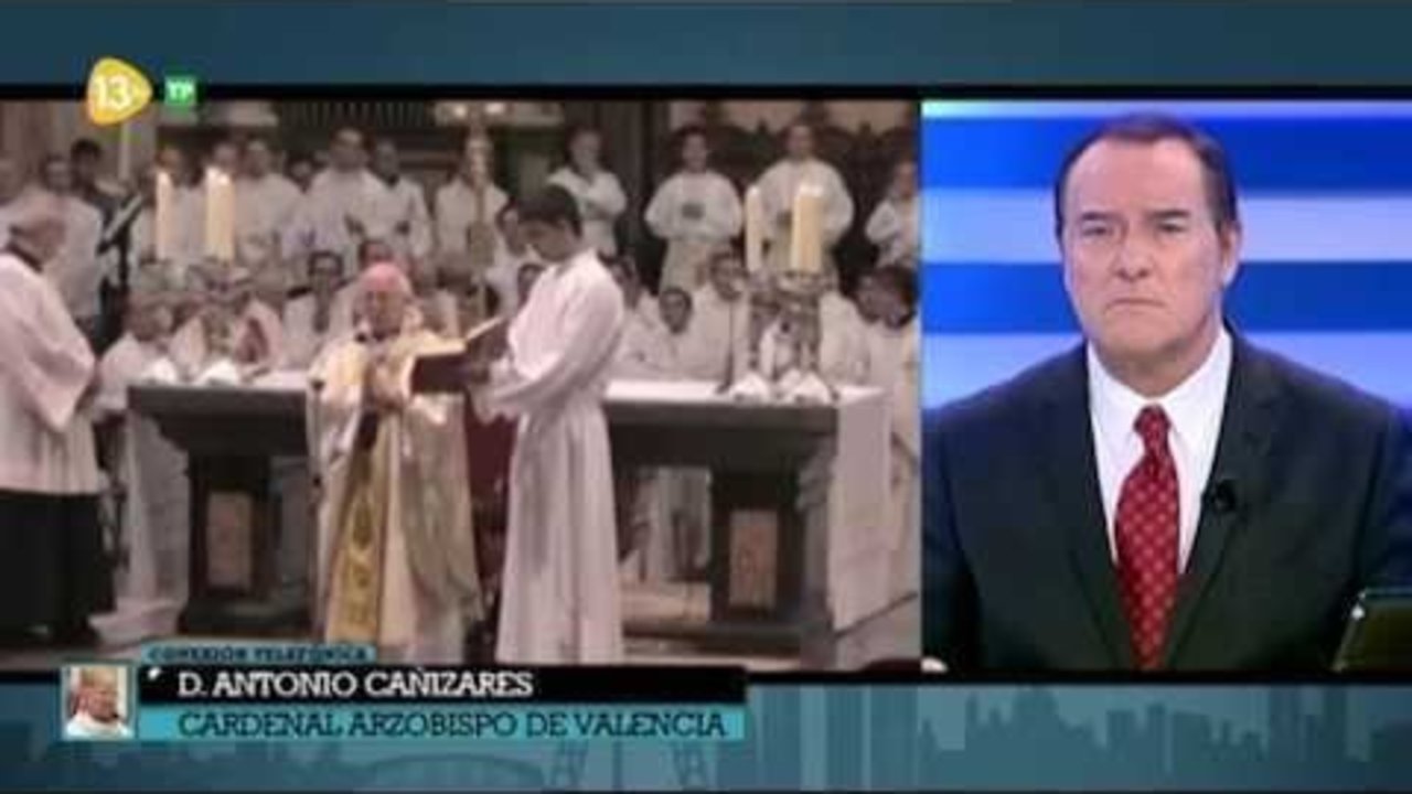 Cardenal Antonio Cañizares en 13TV. 