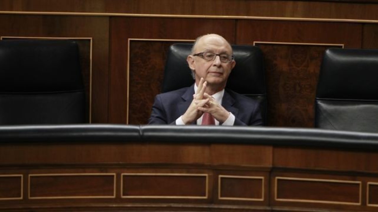 Cristóbal Montoro en el Congreso.
