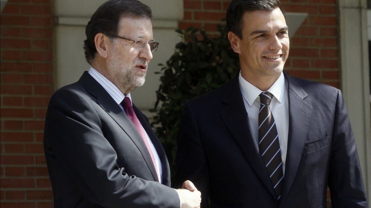 Mariano Rajoy y Pedro Sánchez, en La Moncloa.