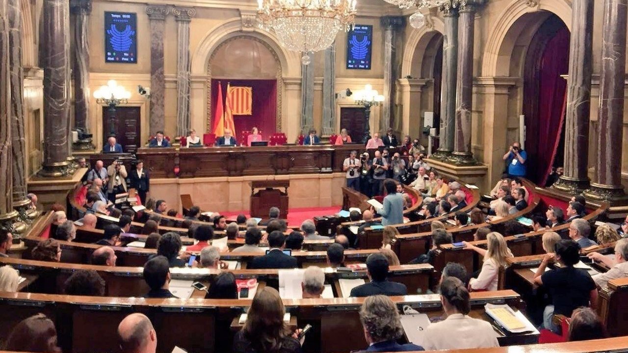 Pleno del Parlament de Cataluña.